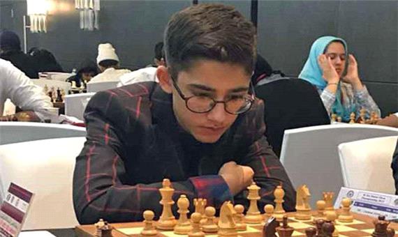 «آرین غلامی» در صدر جدول مسابقات بین المللی شطرنج قائم کاپ