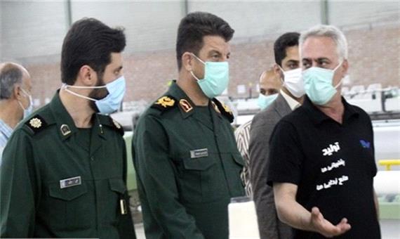 بازدید رئیس سازمان بسیج کارگری از کارخانه نساجی مازندران