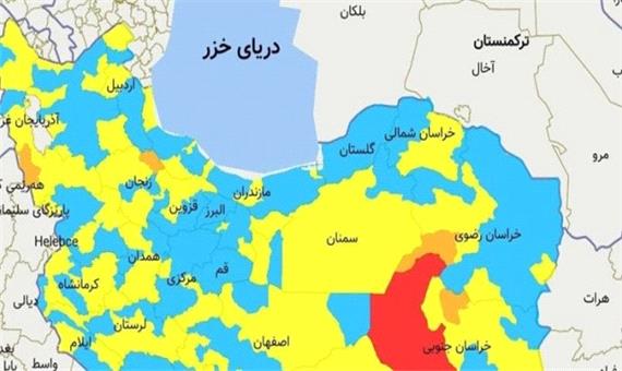 مازندران روی موج آبی کرونایی/19 شهرستان آبی شدند