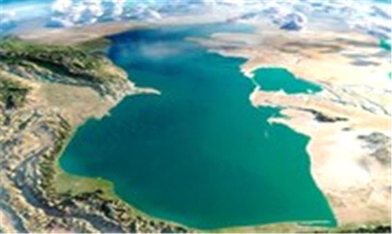 دریاچه خزر از دوربین ایستگاه فضایی بین‌المللی