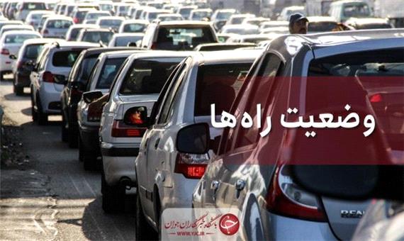 جاده‌های شمال زیر بارش باران