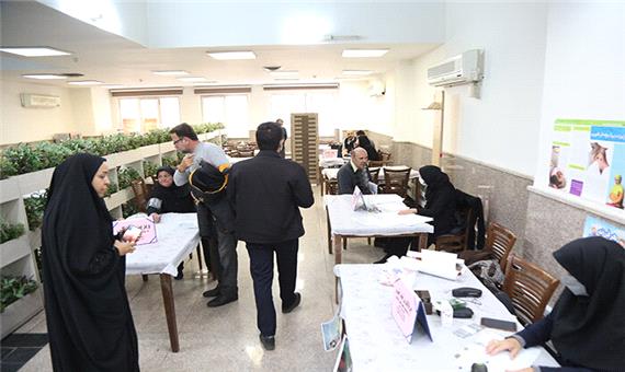 برپایی میز خدمت سلامت و ویزیت رایگان بیش از 100 نفر از کارکنان در منطقه 12
