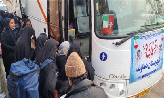 اعزام 240 دانش‌آموز دختر دماوند به مناطق عملیاتی جنوب کشور