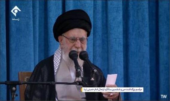 رهبر انقلاب به آمریکا: شما چه کاره هستید که ایران غنی سازی داشته باشد یا خیر؟ به شما چه/ هیچ غلطی نمی‌توانید بکنید