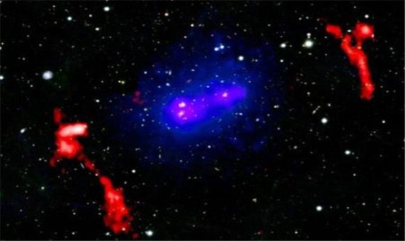 دو خوشه کهکشانی پس از یک میلیارد سال دوباره به هم برخورد می‌کنند