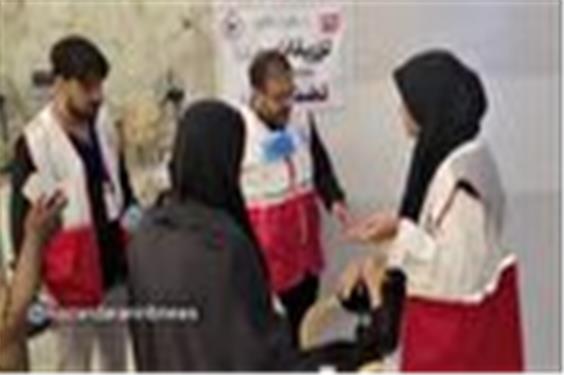 امدادرسانی هلال احمر مازندران به زائران اربعین