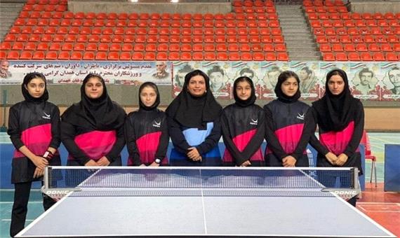 نایب قهرمانی دختران مازندرانی در لیگ برتر تنیس روی میز کشور