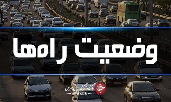 ترافیک نیمه سنگین در جاده کرج-چالوس/ آزادراه کرج-تهران سوت و کور است