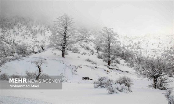 راه ارتباطی 70 روستای مازندران مسدود است/ ارتفاع 120 سانتی برف