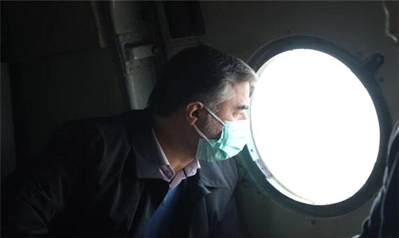 استاندار مازندران با بالگرد از مناطق محروم کیاسر بازدید کرد