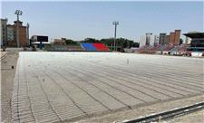 ورزشگاه شهید وطنی در آستانه مرحله کاشت بذر چمن