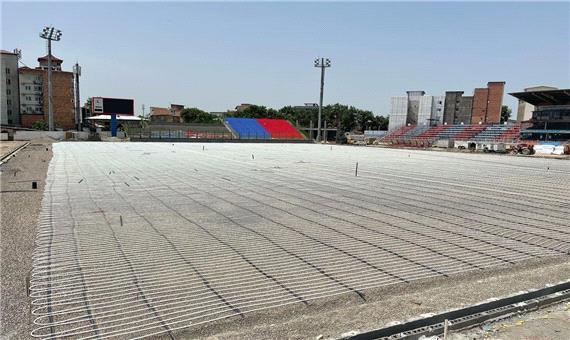 ورزشگاه شهید وطنی در آستانه مرحله کاشت بذر چمن