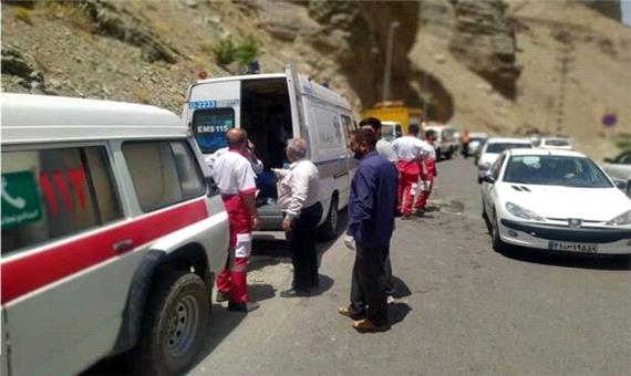 تصادف هولناک در جاده چالوس با یک کشته