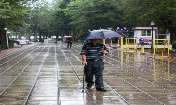 ورود سامانه بارشی و بارش باران در 5 استان