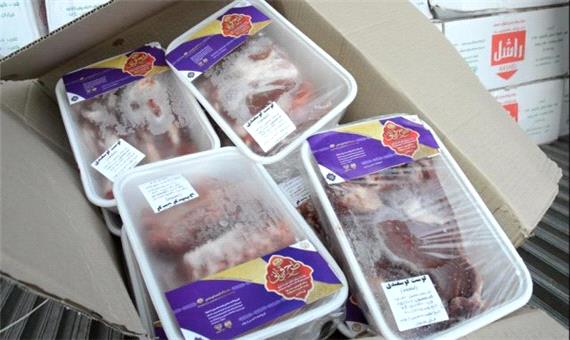 توزیع 1200 بسته گوشت نذری بین نیازمندان 13 شهر مازندران