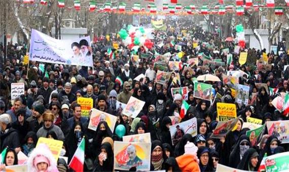 اعلام مسیر و ساعت راهپیمایی 22 بهمن در مازندران