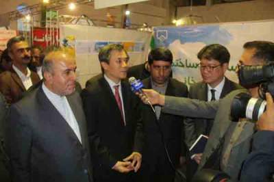 افتتاح ششمین نمایشگاه صنعت ساختمان با حضور حسن خیریانپور و سفیر کره جنوبی در ایران 