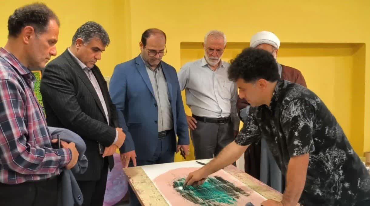 گشایش نمایشگاه نقاشی با موضوع اربعین در تنکابن