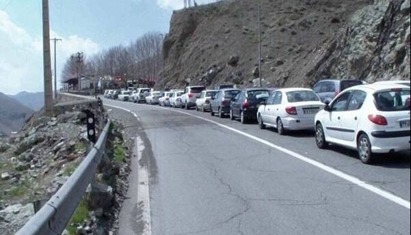 جاده چالوس به سمت مرزن آباد از امشب یک‌طرفه می‌شود