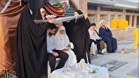 جشن عقد زوج جوان در گلزار شهدای بابل