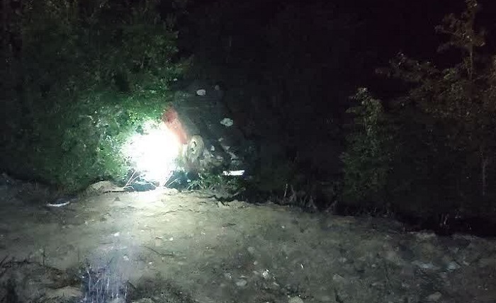 سقوط پراید به دره در سوادکوه