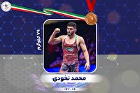 مدال برنز جهان برای محمد نخودی جوییاری
