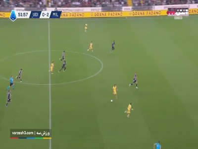 گل سوم آث میلان به اودینزه (پولیشیچ)
