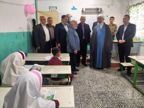 بازدید مدیرکل آموزش و پرورش مازندران از دبستان دهخدا داوودکلا آمل؛ گامی مؤثر در مسیر بهسازی و هوشمندسازی مدارس
