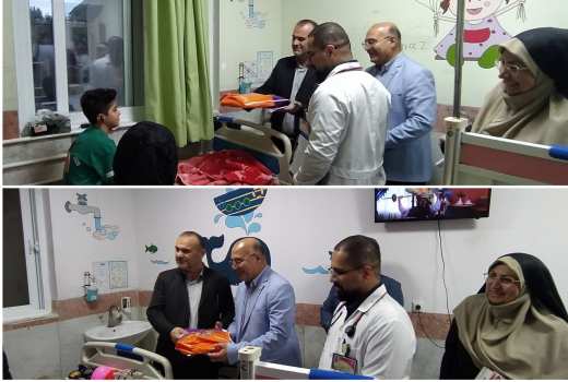 لبخند بر لبان کوچک؛ مهربانی بزرگ‌ترها در کنار کودکان بستری ساری
