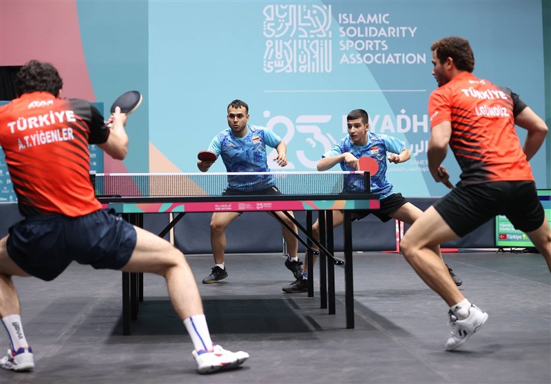 بازی‌های کشورهای اسلامی؛ برنز تیم تنیس روی میز دوبل مردان با شکست مقابل ترکیه