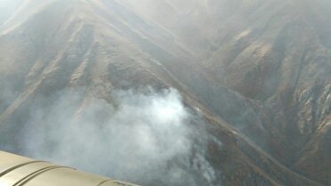 تصاویر خبرنگار صداوسیما در بالگرد از مهار آتش الیت