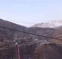 بارش برف در ارتفاعات اشکور رامسر