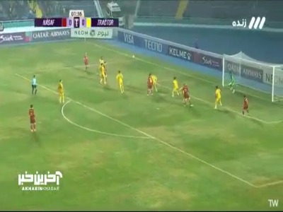 ضربه بازیکن نسف قارشی به تیر دروازه بیرانوند برخورد کرد