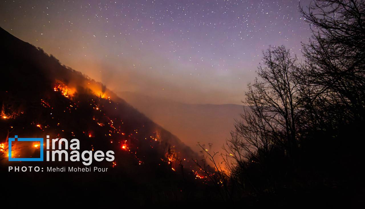آتش‌سوزی در نقاط مختلف جنگل‌های مازندران مهار شد
