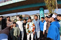 استقبال قائم‌شهری‌ها از قهرمان کشتی کشورهای اسلامی