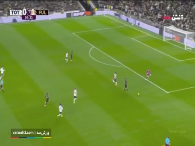 گل دوم فولام به تاتنهام