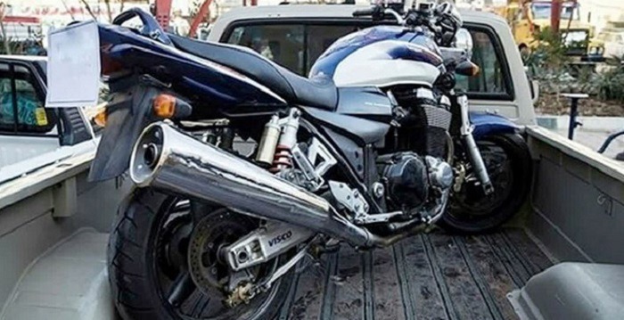 توقیف موتور سیکلت سنگین قاچاق در میاندورود