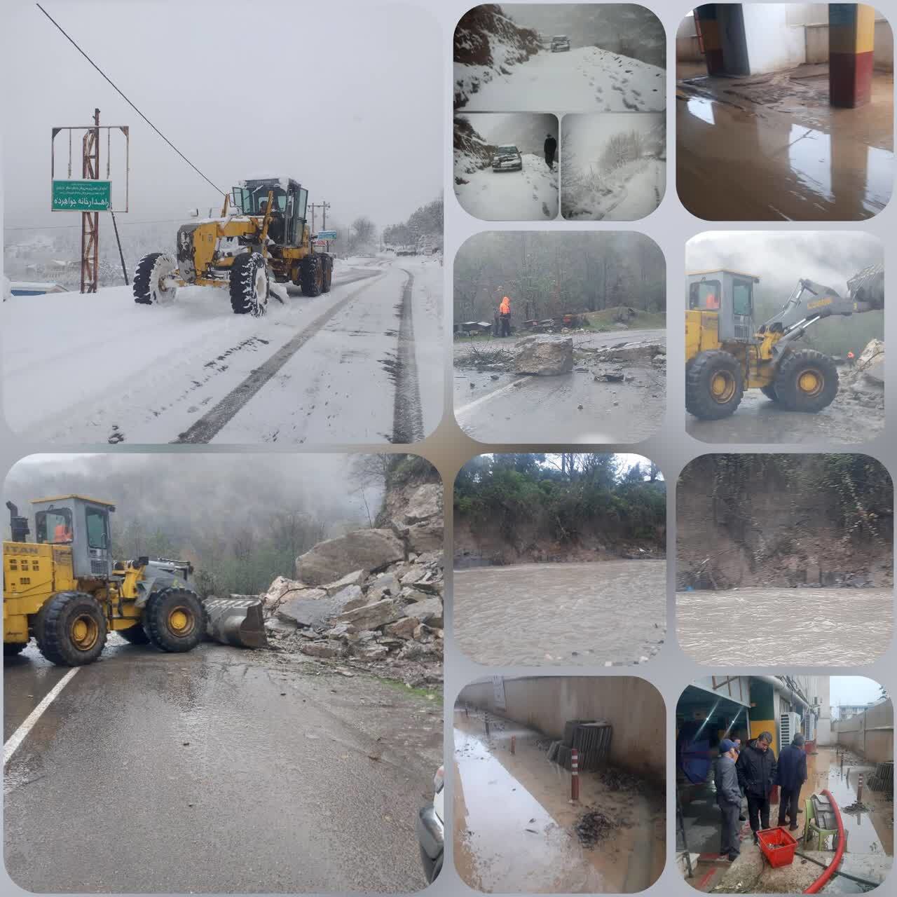 بازگشایی راه ۷۱ روستای مازندران در کمتر از ۸ ساعت