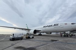 فرود موفق بوئینگ ۷۷۷ / نمایش آمادگی عملیاتی فرودگاه بین‌المللی کیش