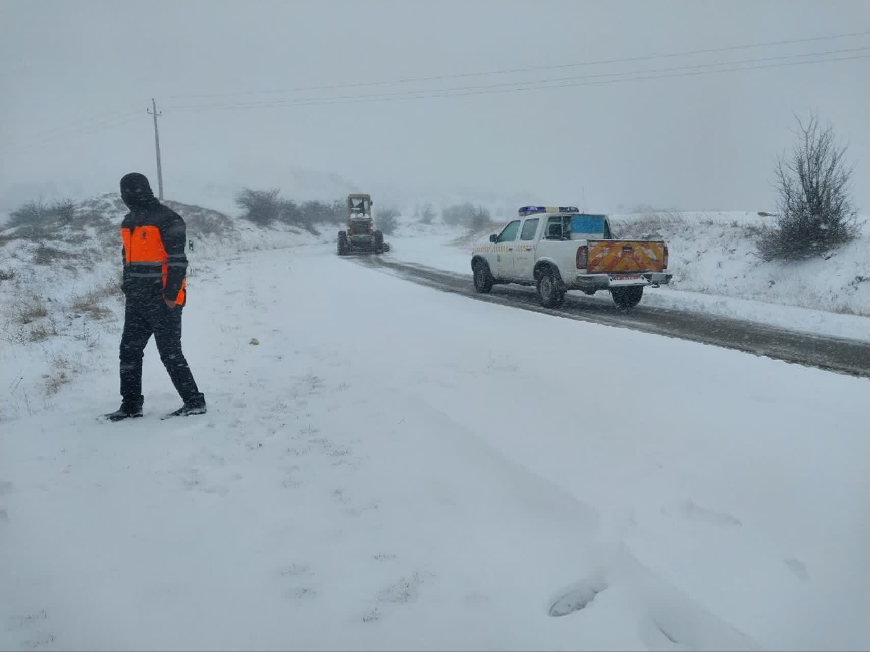 برف هزارجریب بهشهر را سفیدپوش کرد