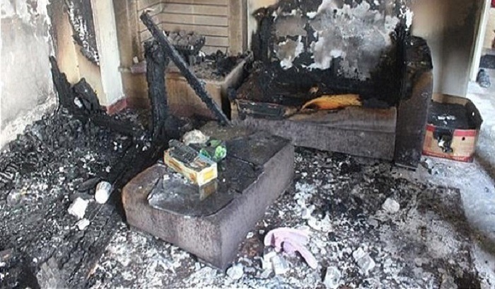 مرگ بر اثر آتش گرفتن کرسی