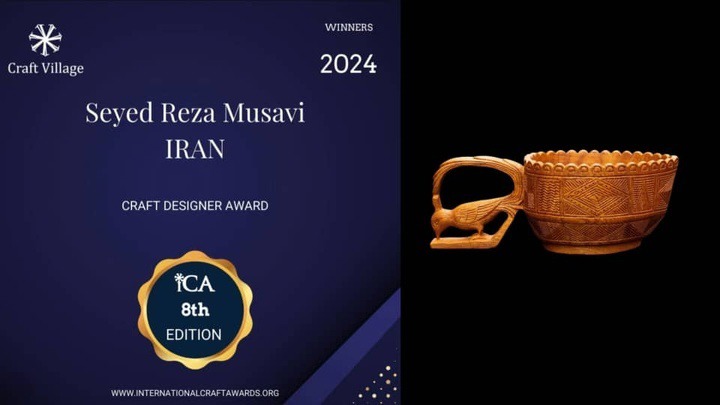 درخشش هنرمند مازندرانی در رویداد معتبر بین‌المللی صنایع‌دستی