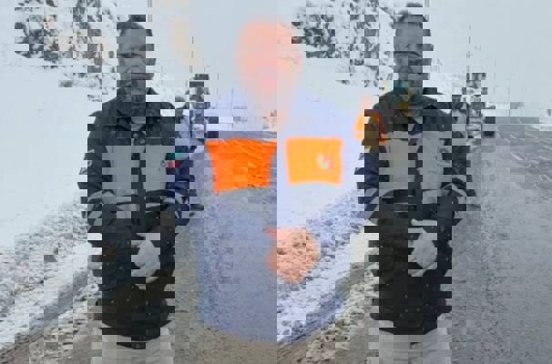 محور کندوان برفی و لغزنده است