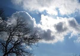 آسمان ابری و بارانی در مازندران