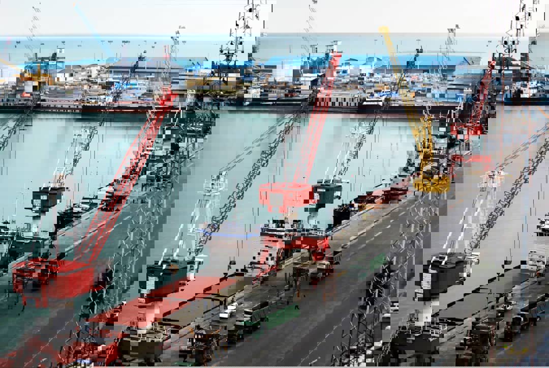 سومین کشتی گندم وارداتی در بندرامیرآباد پهلو گرفت