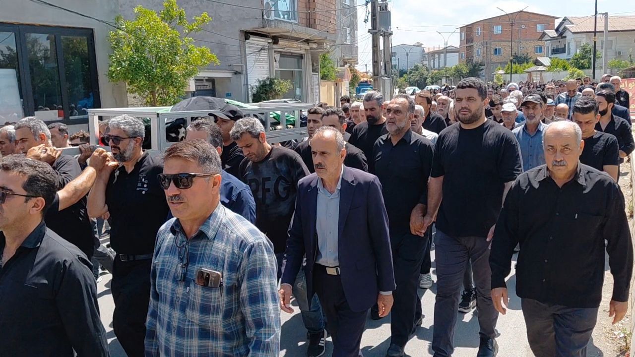 تشییع پیکر جانباز و آزاده سرافراز سرهنگ پاسدار علی عباسی در محمودآباد
