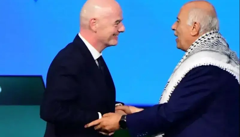 رئیس فدراسیون فلسطین پشت درهای آمریکا!