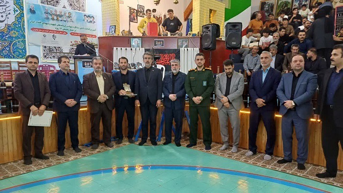 آیین بزرگداشت اولین سالگرد شهدای ورزشکار جنگ تحمیلی ۱۲ روزه در چالوس
