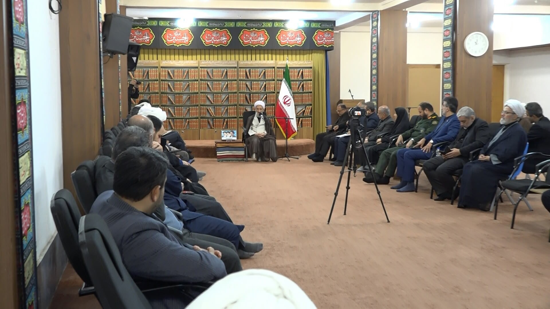 برپایی موکب هنگام تشییع رهبر شهید در مازندران