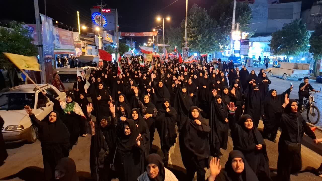 اجتماع اقتدار مردم نکا در دفاع از آرمان‌های انقلاب